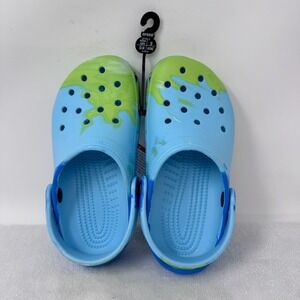 Crocs Classic Ombre Clog Arctic Multicolor Blue Lime Green M2/W4 208275-4LE NEW